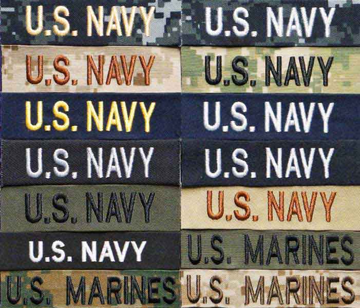 US NAVY NAME TAPE
US NAVY NAME TAG